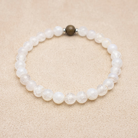 Dragon Vein White Agate – mental clarity, emotional balance, spiritual protection