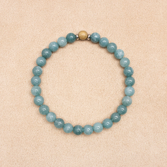 Aquamarine Chalcedony – mental clarity, clear communication, emotional balance