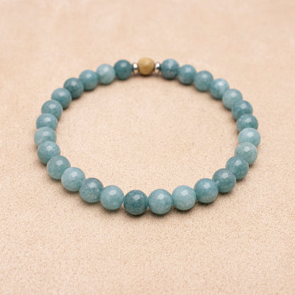 Aquamarine Chalcedony – mental clarity, clear communication, emotional balance