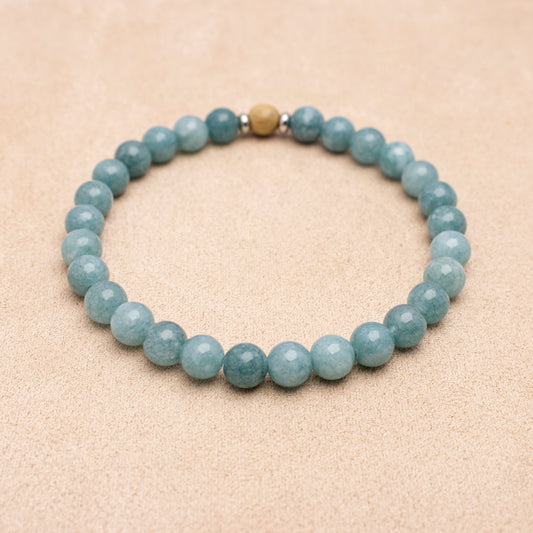 Aquamarine Chalcedony – mental clarity, clear communication, emotional balance