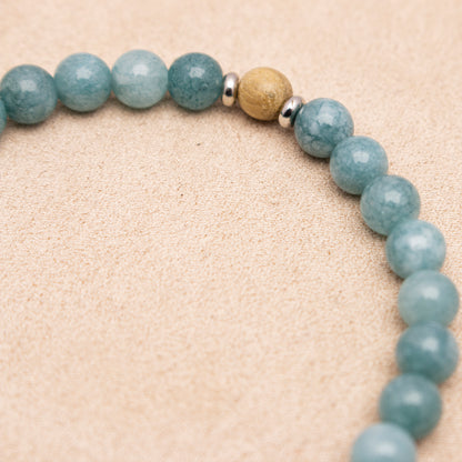 Aquamarine Chalcedony – mental clarity, clear communication, emotional balance